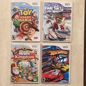 My Sims Kingdom Nintendo Wii Game & Toy Story Mania & Hot Wheels & We Ski Games